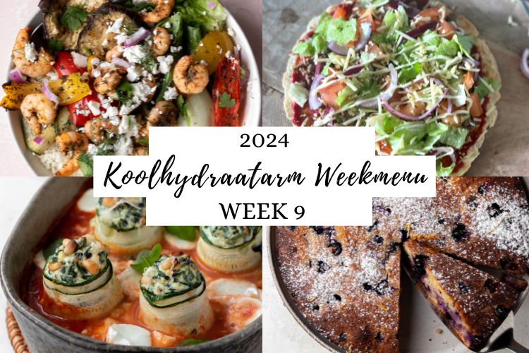 Koolhydraatarm Weekmenu Week 9 - 2024 - Lowcarbchef.nl