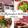 Koolhydraatarm weekmenu week samengesteld voor 27 mei t/m 2 juni.