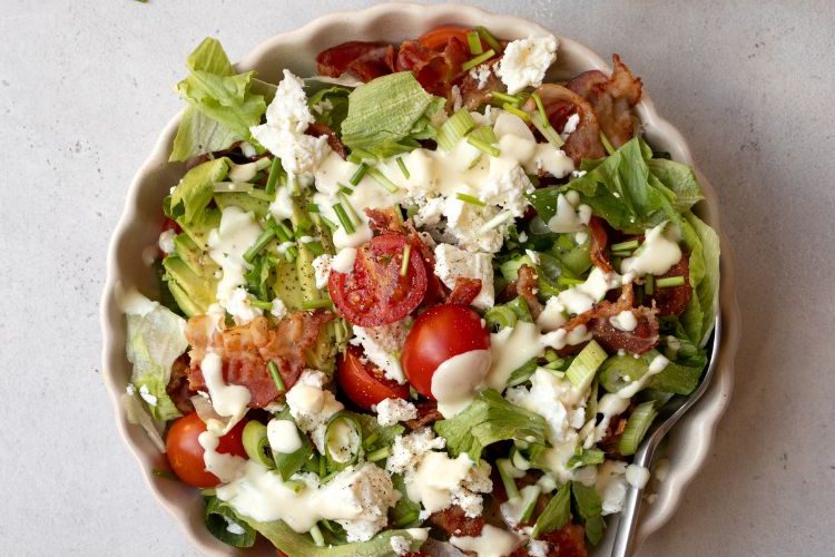 Koolhydraatarme BLT salade